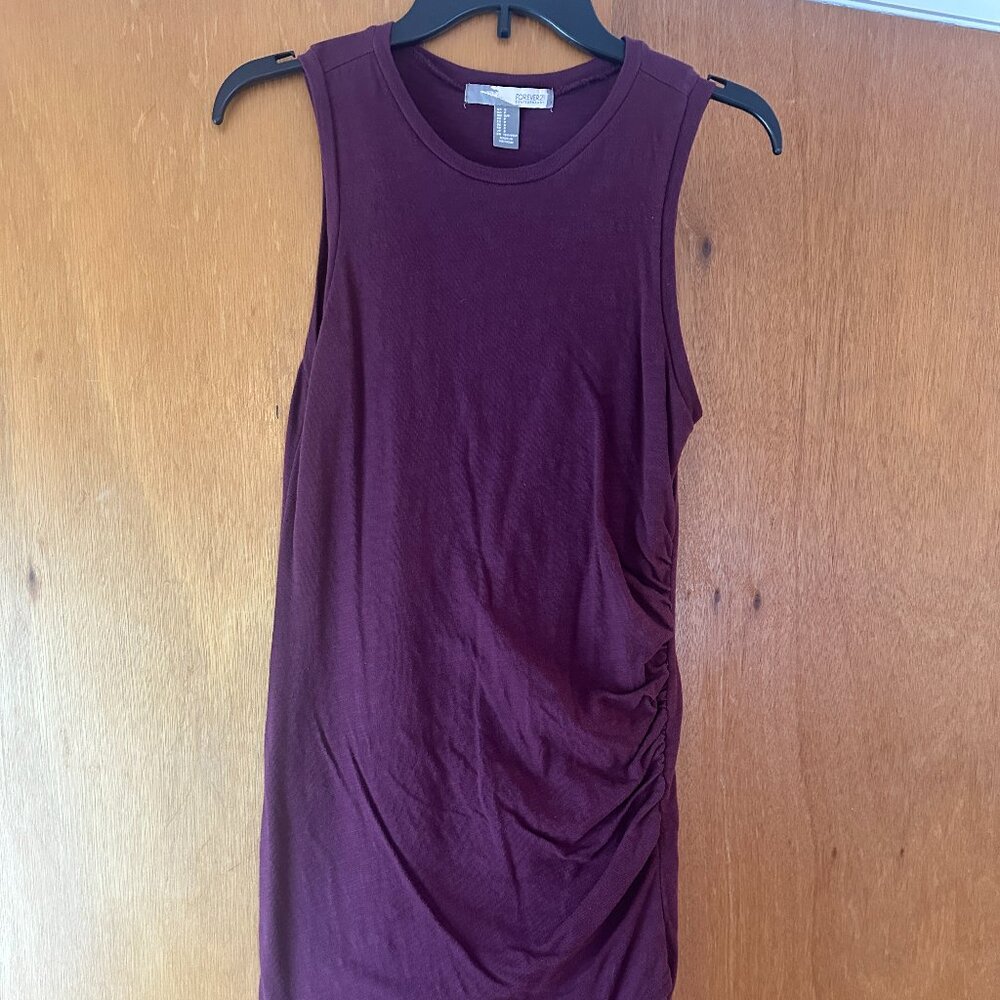 Forever 21 Body Con Maroon Dress - Small